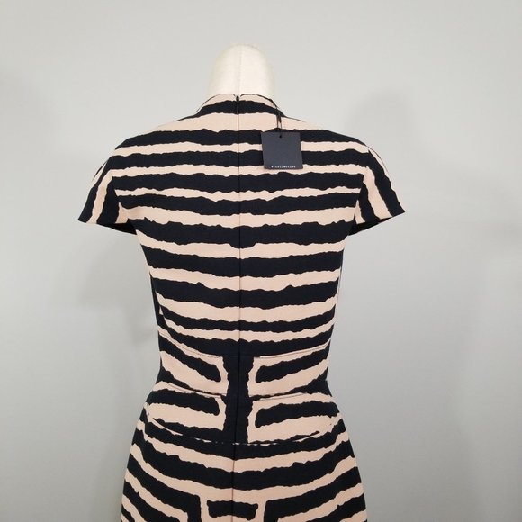 Nwt Anthropologie 4C.(4 Collective) Dress 10 Womens Segmented Labyrinth Sheath - Picture 7 of 16